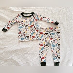 Wonder Nation  2 Piece Pajama Set Dinosaur print Baby Toddler sleeper 12 months